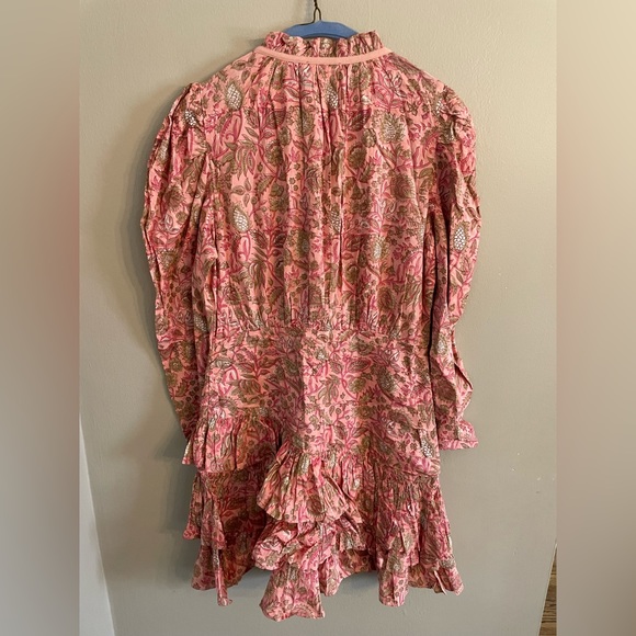 Anna Cate Isabella Dress Block Print Pink Floral - Picture 7 of 9